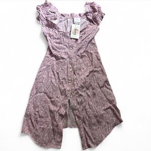 Skylar + Madison Lavender Button-Down Dress